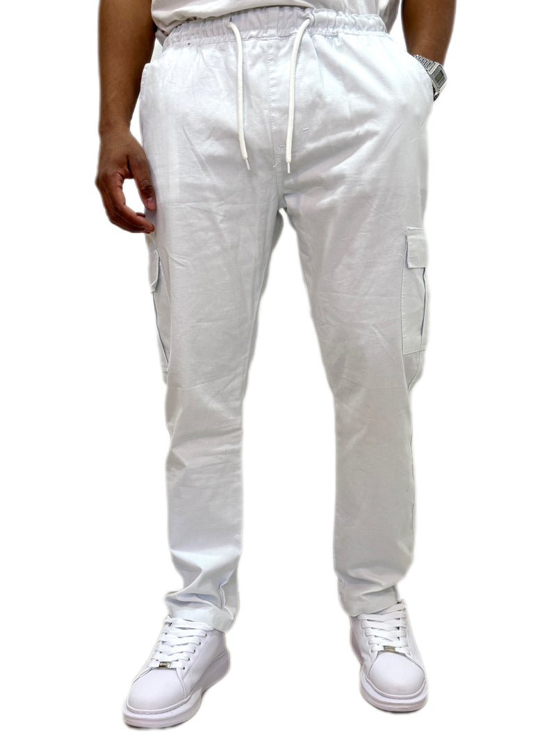 Calça Cargo All White Street - Ayudarme