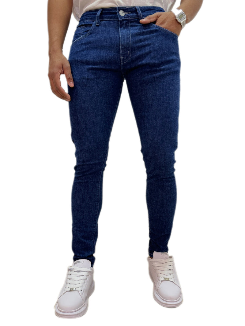 Calça Jeans Báscia Tonalidade Escura - Zip Off