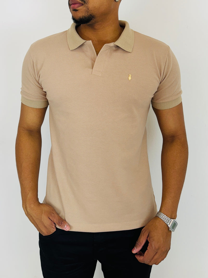 Camisa Polo c/ Pingente Bege - Vip