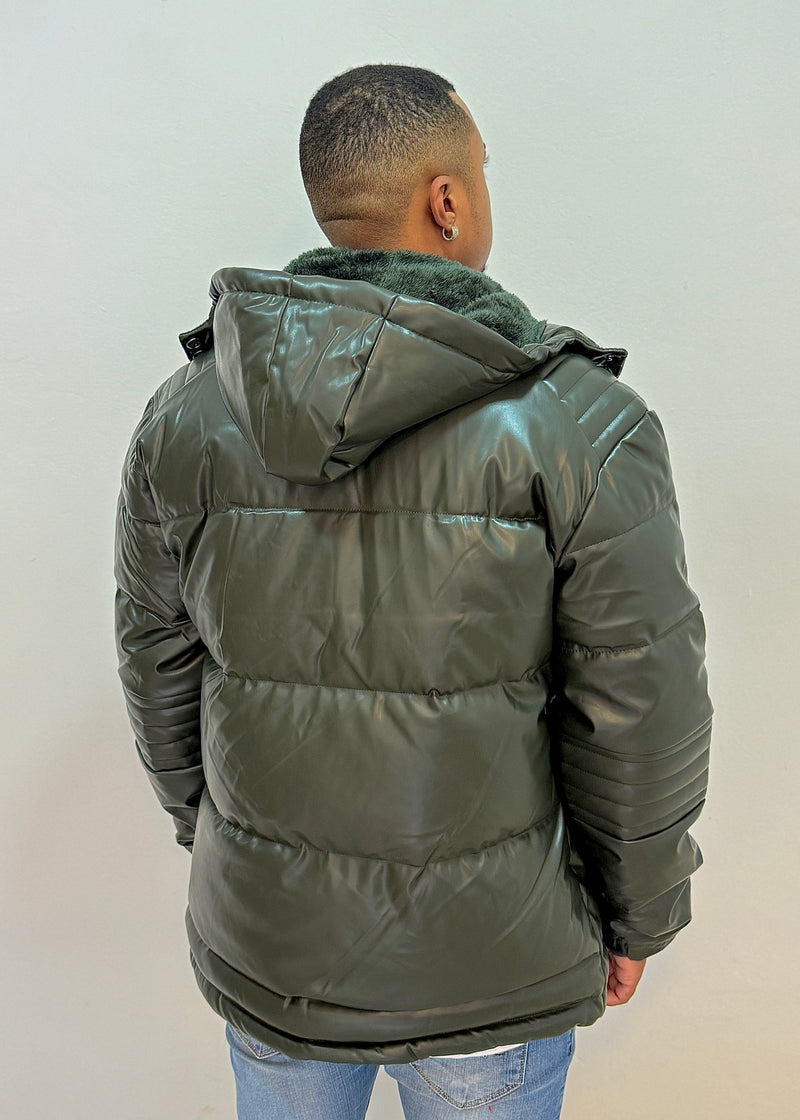 Jaqueta Puffer Verde Militar - Via Fino