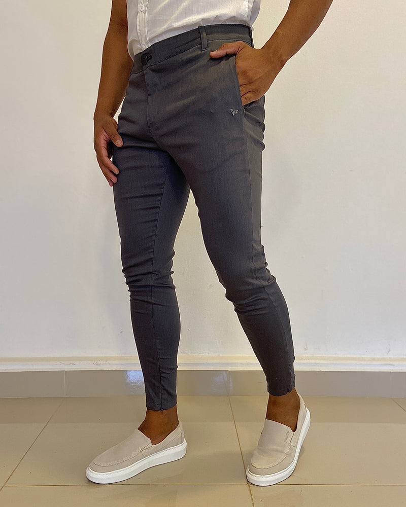 Calça Alfaiataria Skinny Chumbo - Per Pochi