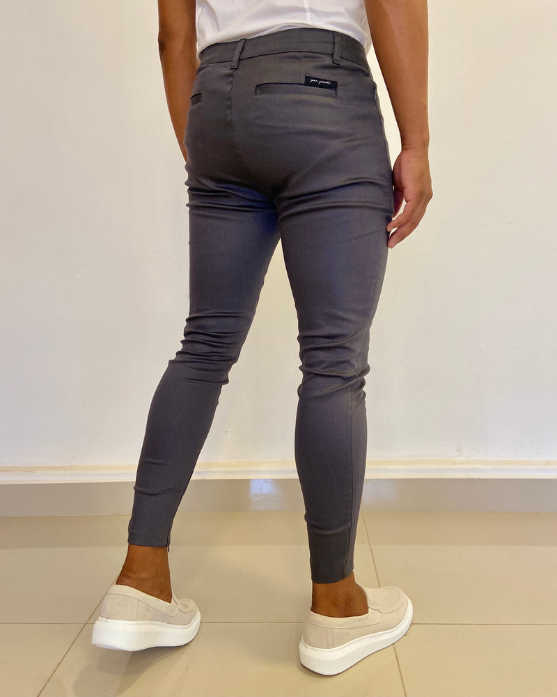 Calça Alfaiataria Skinny Chumbo - Per Pochi