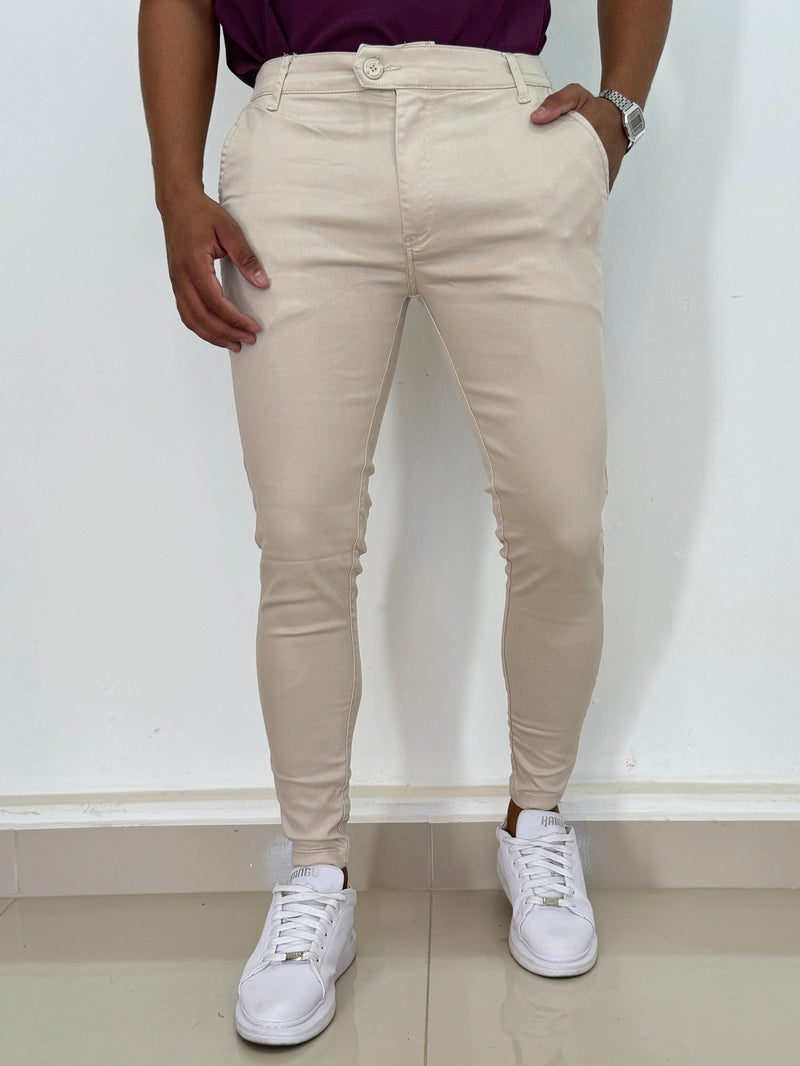 Calça Alfaiataria Skinny Areia - Jay Jones