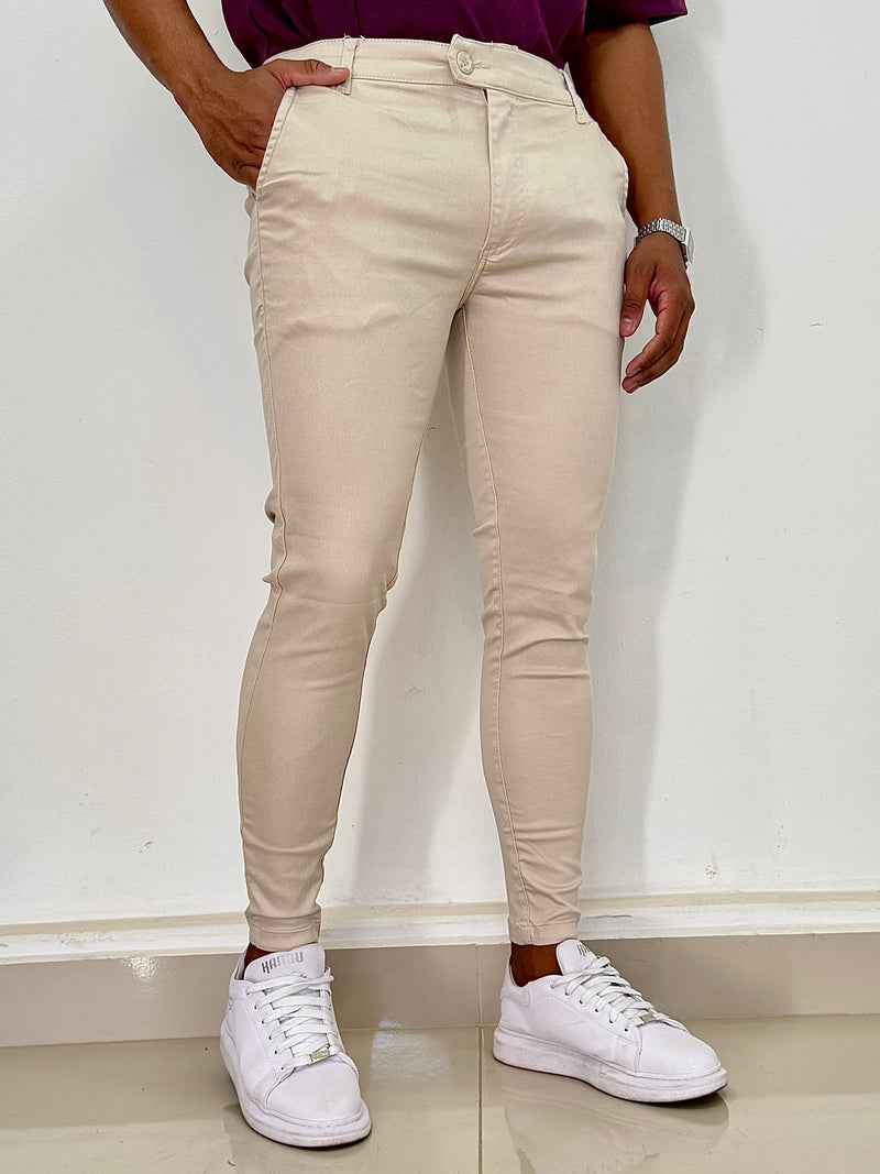 Calça Alfaiataria Skinny Areia - Jay Jones