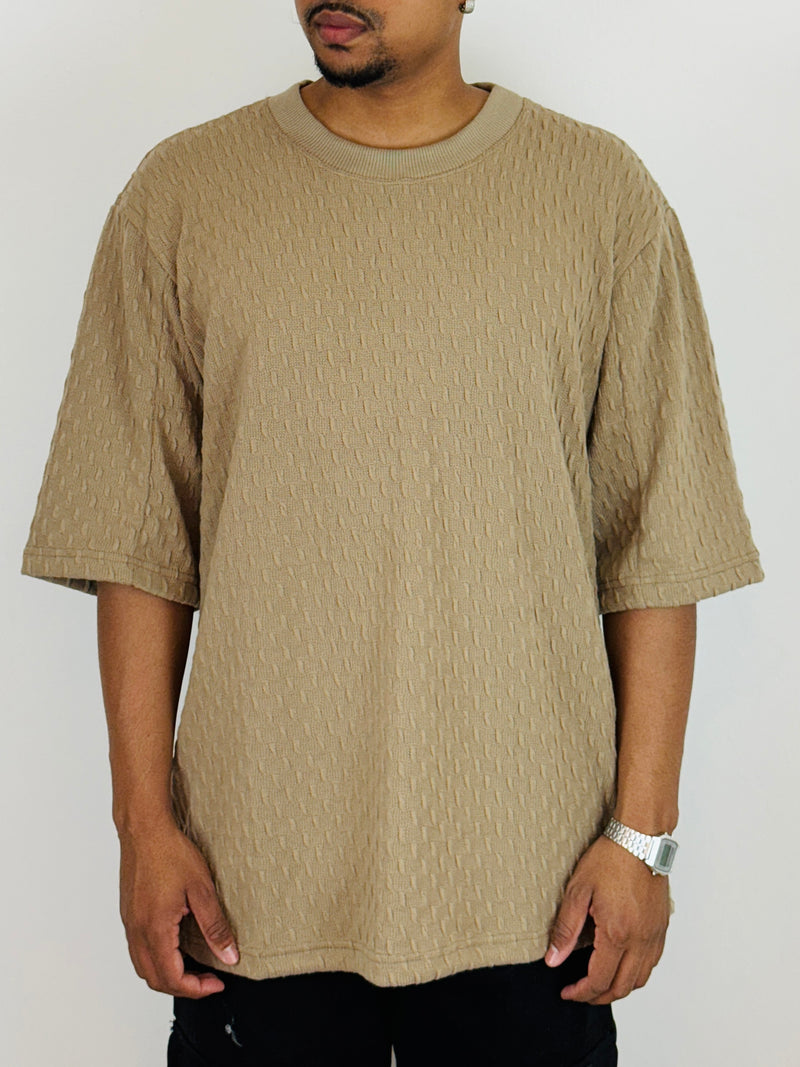 Camiseta Oversized Trançada Marrom - Kreta