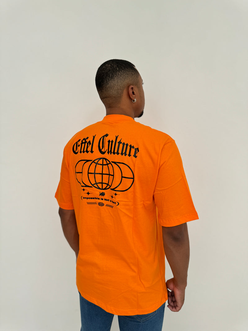 Camiseta Over Globo Laranja - Effel