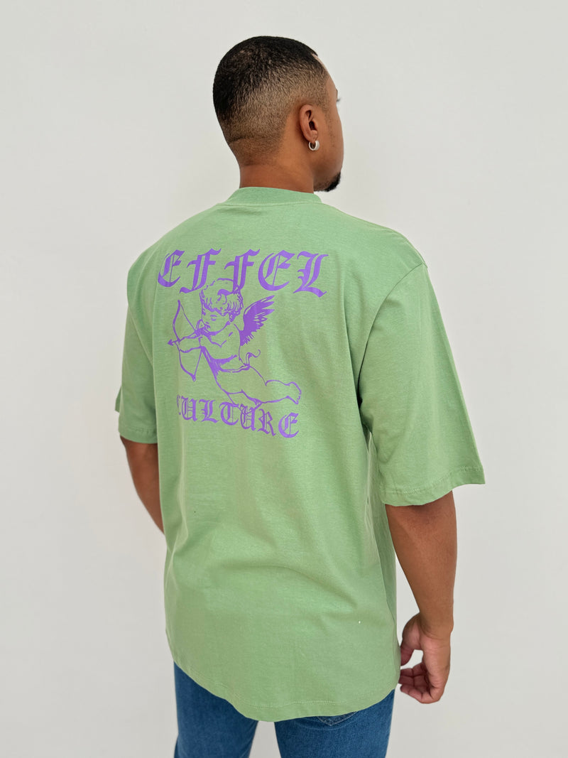 Camiseta Over Verde Oliva Cupido  - Effel