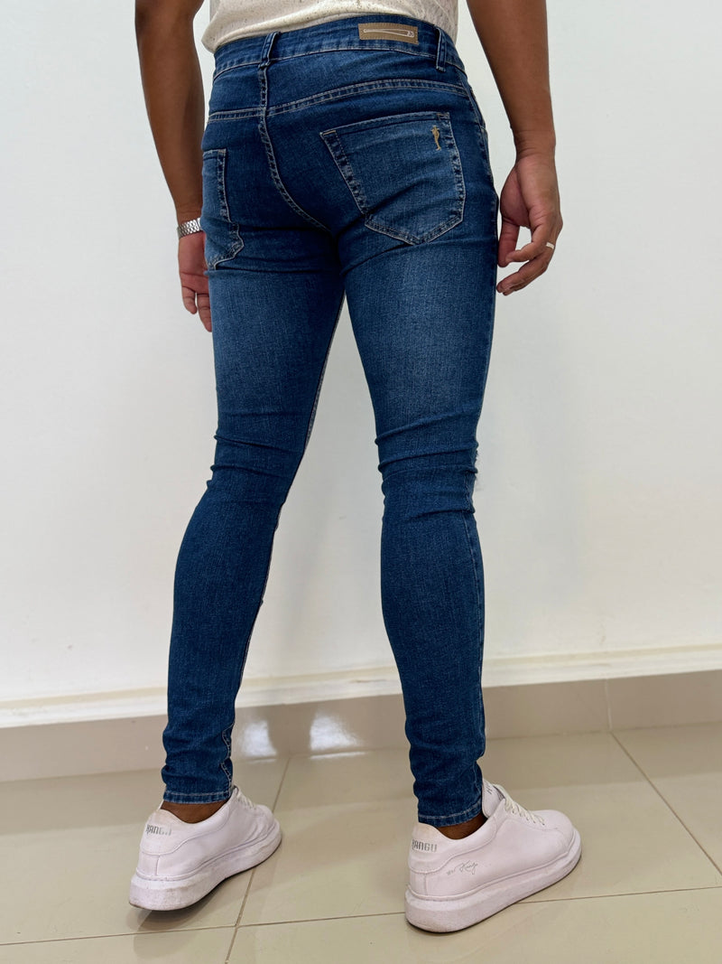 Calça Jeans Skinny Puídos - Zip Off