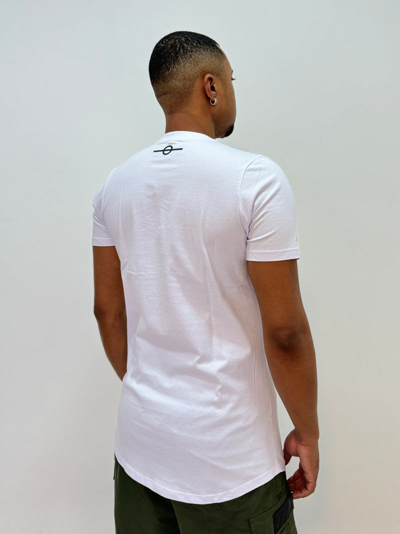 Camiseta Longline  Logo Paete Branca - Buh