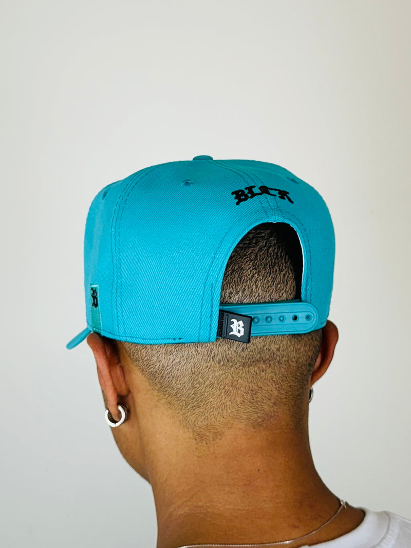 Boné Snapback Básico Turquesa - Blck