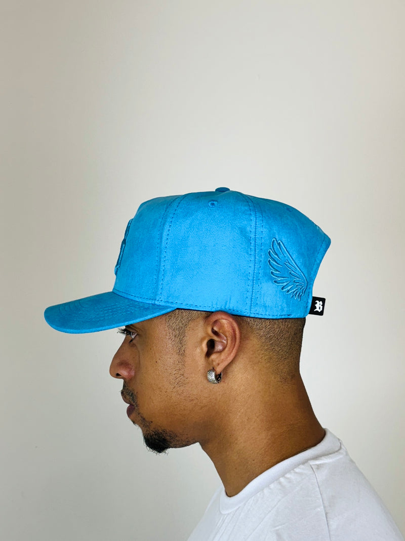 Boné Snapback Suede Azul Celeste - Blck