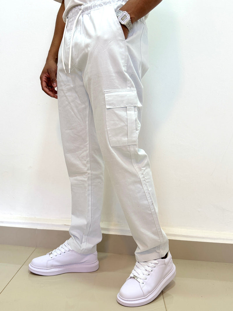 Calça Cargo All White Street - Ayudarme