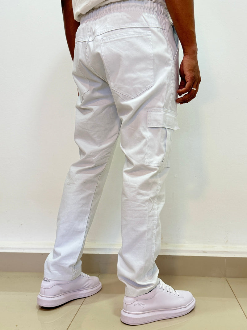 Calça Cargo All White Street - Ayudarme