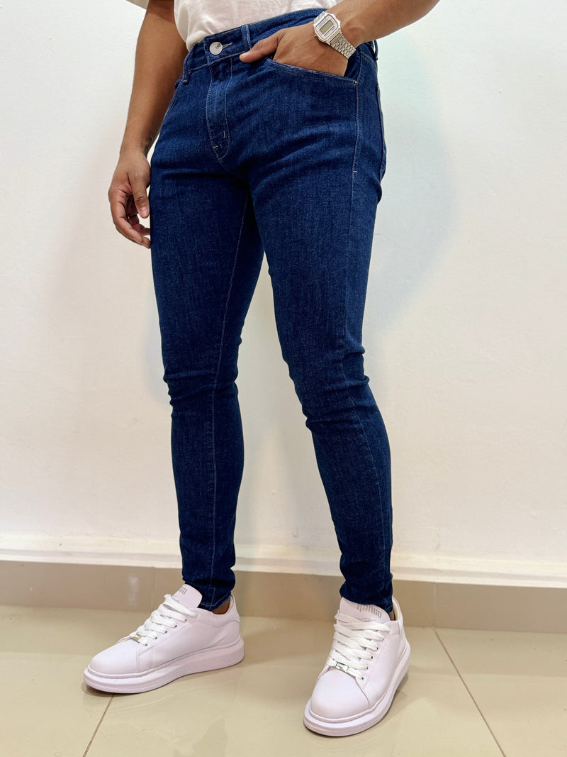 Calça Jeans Báscia Tonalidade Escura - Zip Off