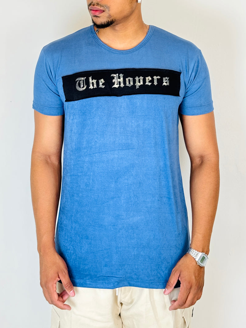 Camiseta Suede Overlay Azul  - The Hope