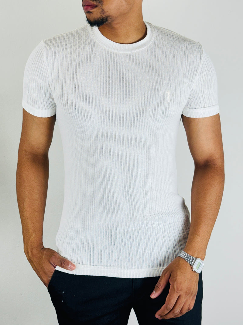 Camiseta Tricot Off White - Zip Off