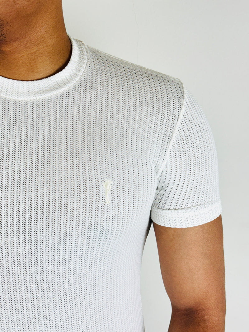 Camiseta Tricot Off White - Zip Off