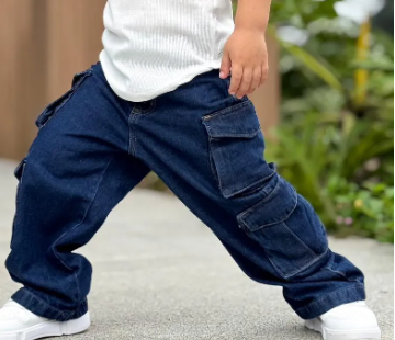 Calça Jeans Baggy Street - Dmiss Baby