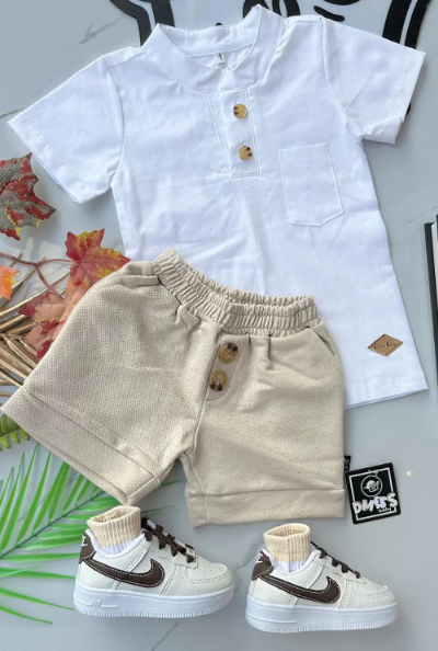 Conjunto Estilo Social Com Bata - Dmiss Baby