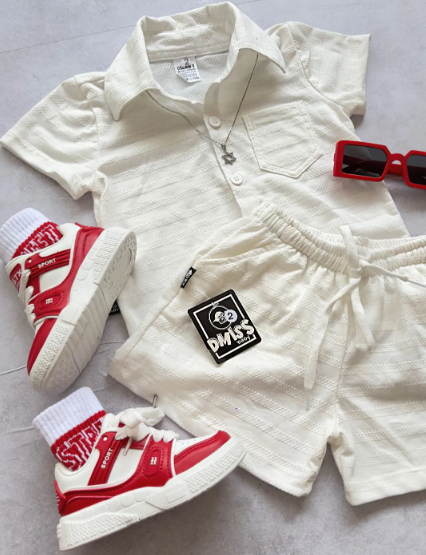 Conjunto Mauricinho Branco - Dmiss Baby