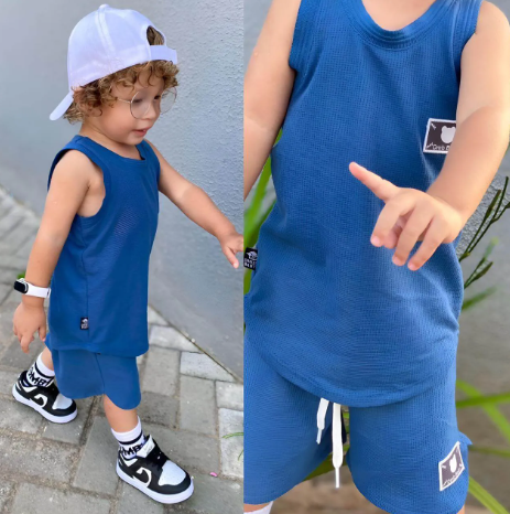 Conjunto Regato Joaquim Azul - Dmiss Baby