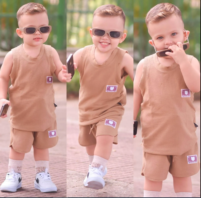 Conjunto Regato Joaquim Caramelo - Dmiss Baby